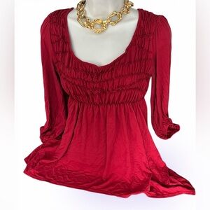 Max Studio Elegant Red Women's Top